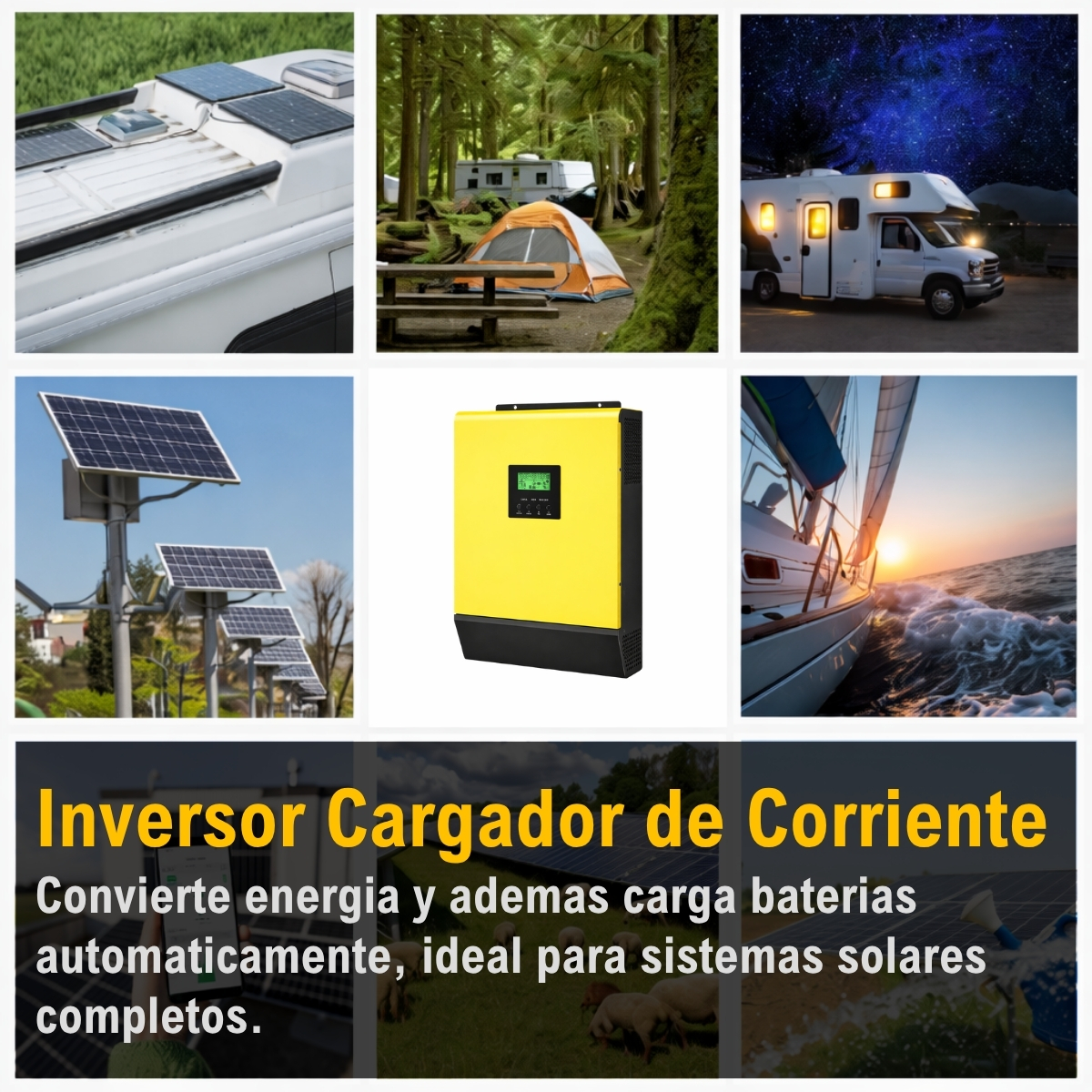 Inversor Cargador InfiniSolar V II 5KW xUn - Imagen 6