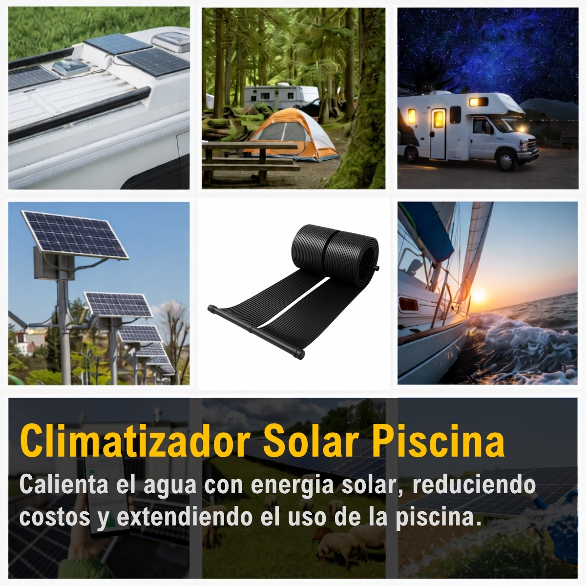 Climatizador Solar Piscina 68x600 xUn - Imagen 6