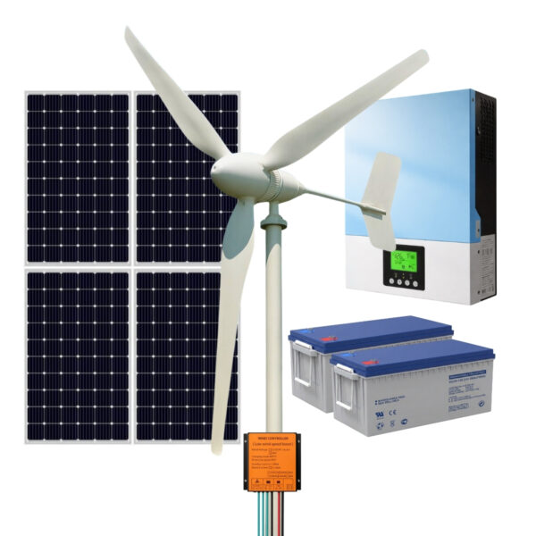 Kit Solar Eolico Off Grid 220V MPPT 3000W24V xKit