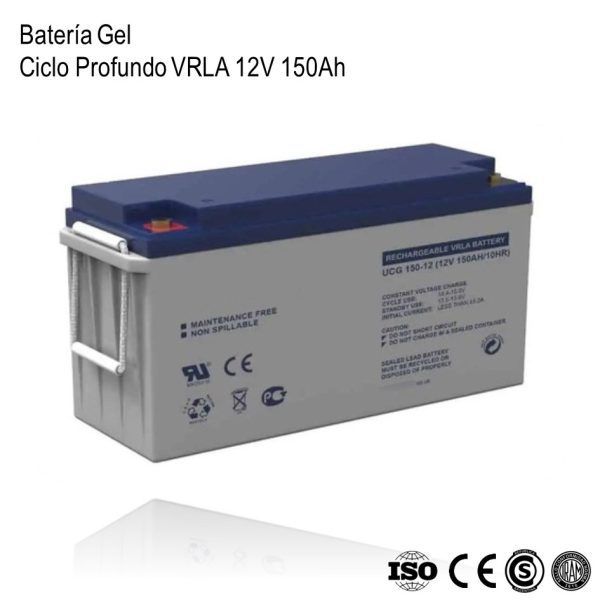 Bateria Ciclo Profundo Gel VRLA 12V150Ah xUn - Imagen 2