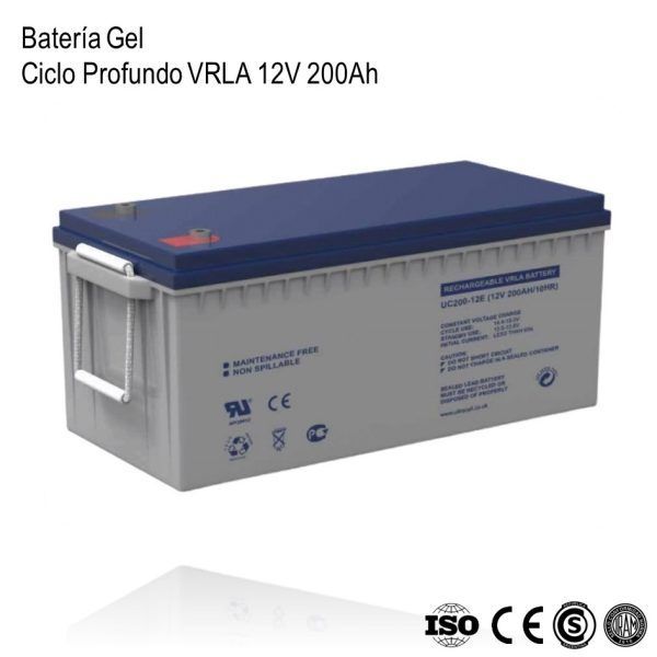 Bateria Ciclo Profundo Gel VRLA 12V200Ah xUn - Imagen 2