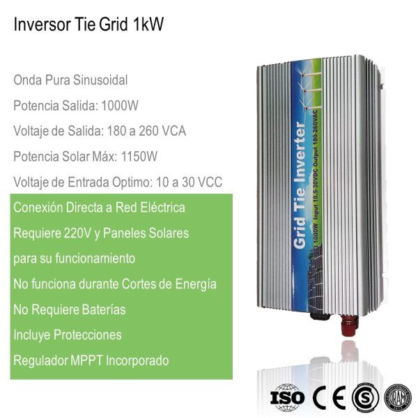 Inversor Tie Grid 1KW xUn - Imagen 4