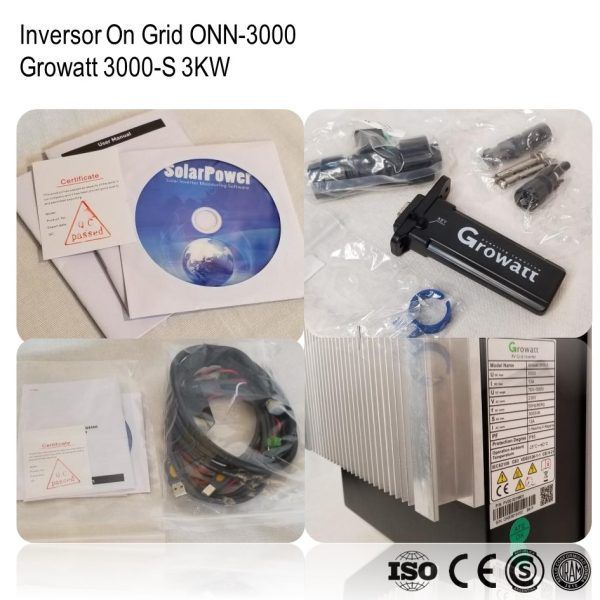 Inversor On Grid Growatt 3000-S xUn - Imagen 6