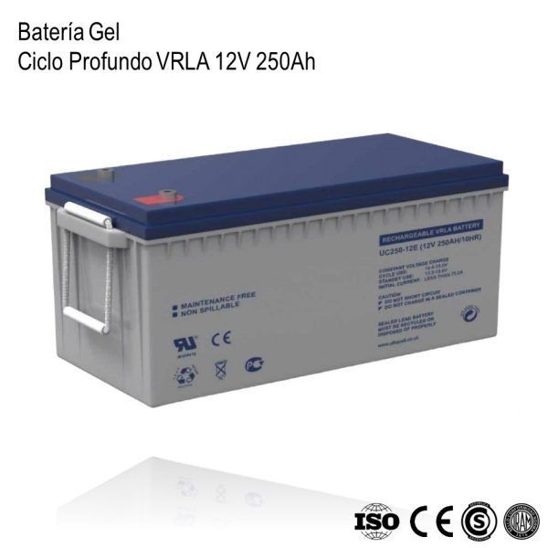 Bateria Ciclo Profundo Gel VRLA 12V250Ah xUn - Imagen 2