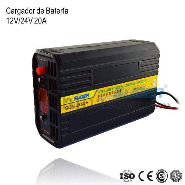 Cargador de Bateria Inteligente 12 y 24V 20A xUn - Imagen 2