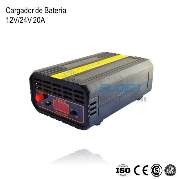 Cargador de Bateria Inteligente 12 y 24V 20A xUn - Imagen 3