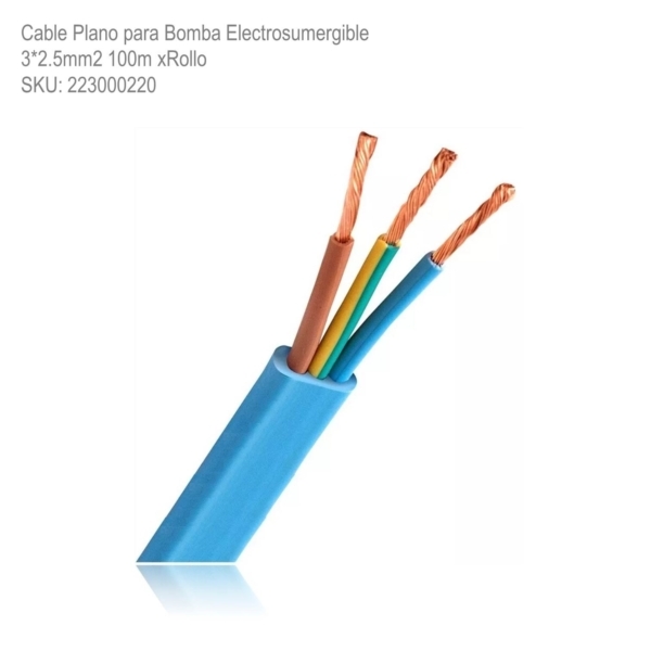 Cable Plano para Bomba Electrosumergible 3x1.5mm2 xm - Imagen 2