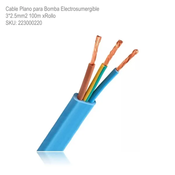 Cable Plano para Bomba Electrosumergible 3x2.5mm2 xm - Imagen 2