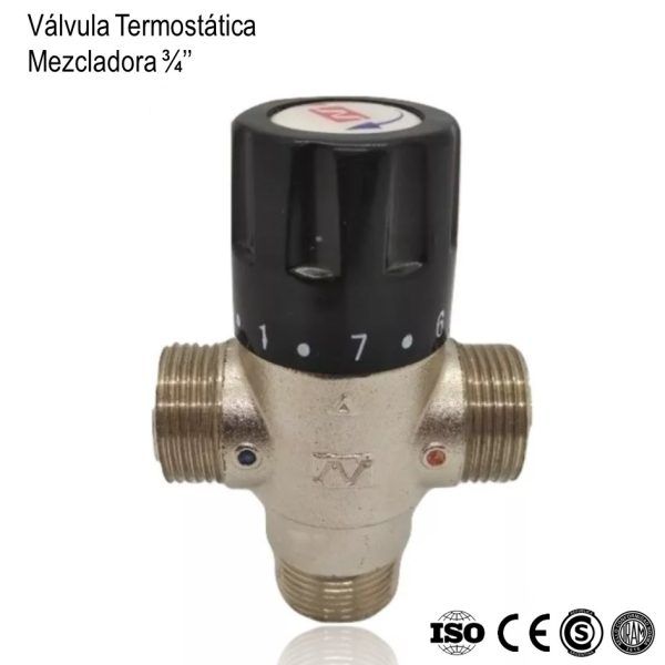 Valvula Termostatica Mezcladora 3/4"M xUn - Imagen 2