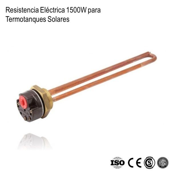 Resistencia Electrica Termotanque Solar 1500W xUn - Imagen 2