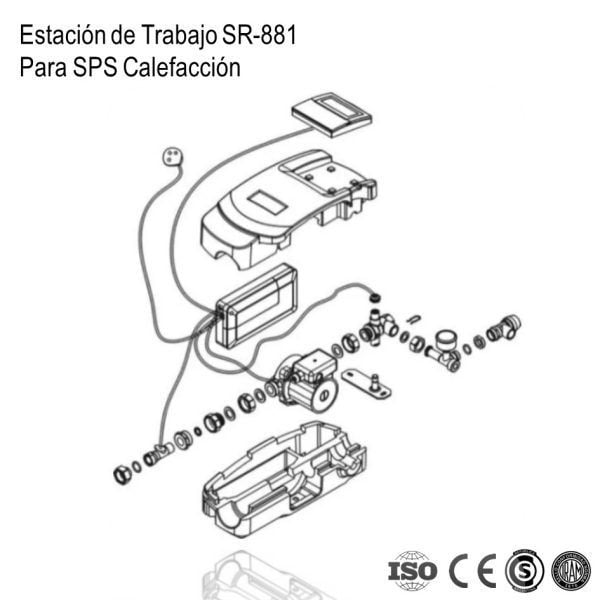 Bomba Recirculadora Calefaccion SR-881 SPS con Controlador xUn - Imagen 6