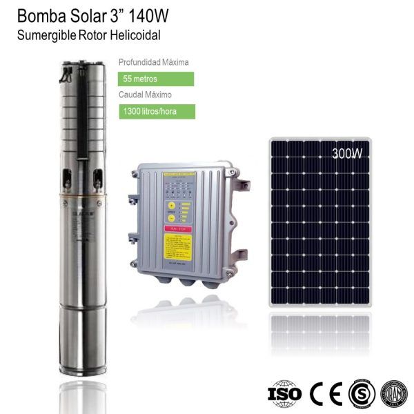 Kit Bomba Solar 140W24V 1 Panel Solar 300W xKit - Imagen 2