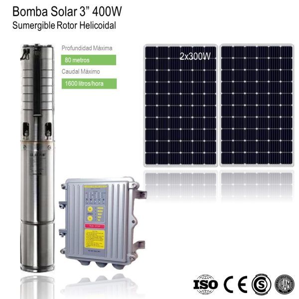 Kit Bomba Solar 400W36V 2 Panel Solar 300W xKit - Imagen 2