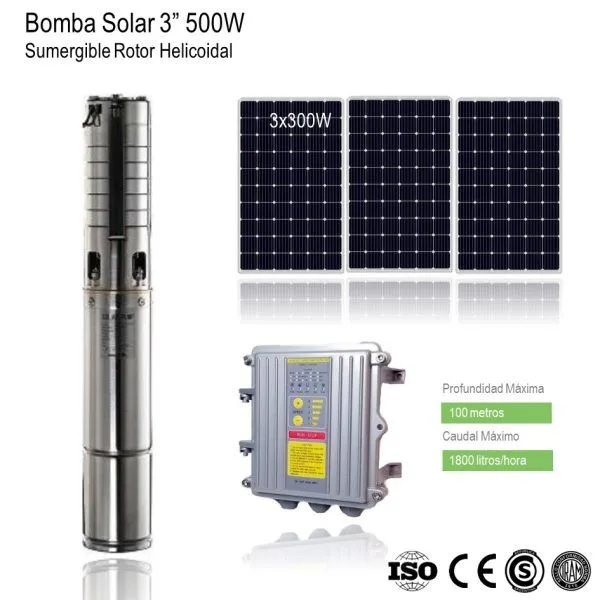 Kit Bomba Solar 500W36V 3 Panel Solar 300W xKit - Imagen 2