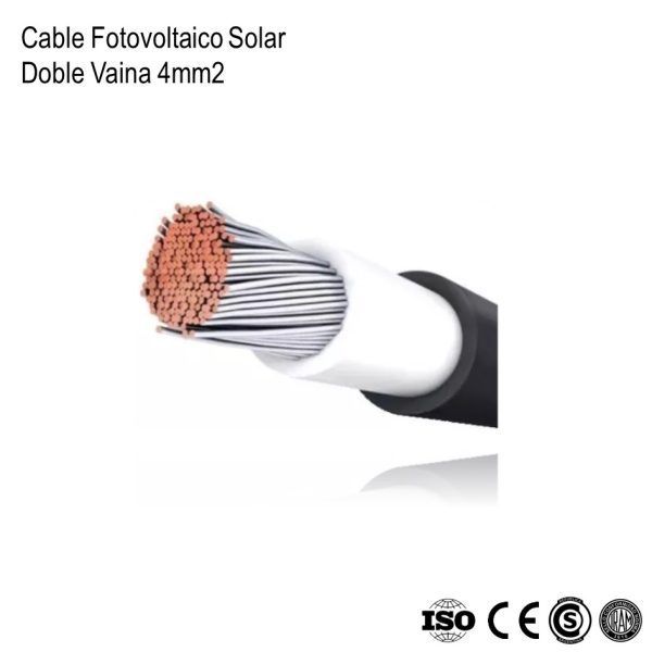 Cable para Panel Solar 4mm2 Rojo 100m xRollo - Imagen 2
