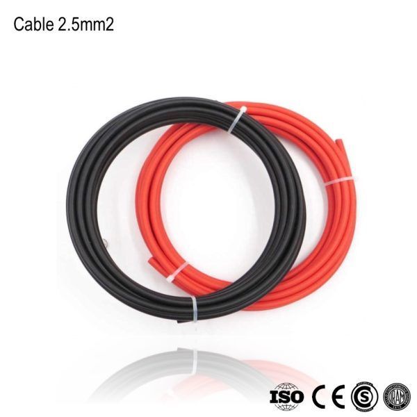 Cable para Panel Solar 2.5mm2 Rojo 100m xRollo - Imagen 2