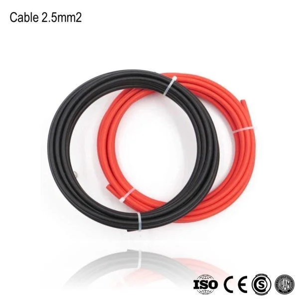 Cable para Panel Solar 2.5mm2 Negro 100m xRollo - Imagen 2