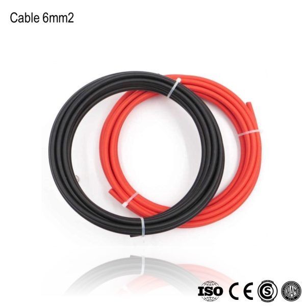 Cable para Panel Solar 6mm2 Rojo 100m xRollo - Imagen 2