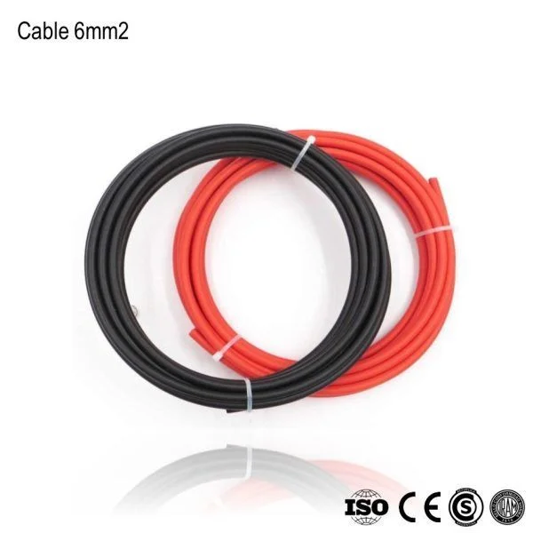Cable para Panel Solar 6mm2 Negro 100m xRollo - Imagen 2
