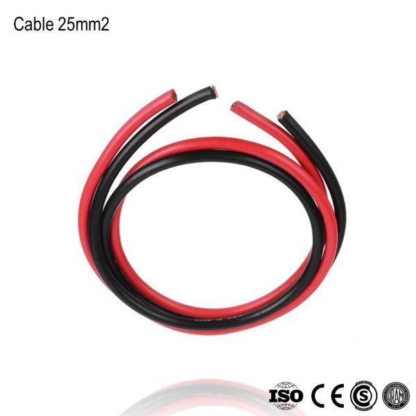 Cable para Bateria 25mm2 Rojo xm