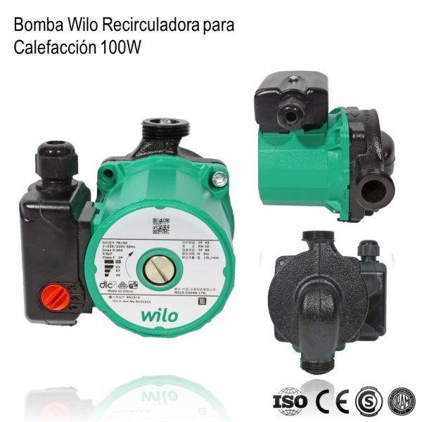 Bomba Recirculadora Calefaccion 100W xUn - Imagen 2