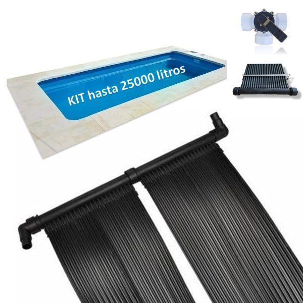 Kit Climatizador Solar Piscina hasta 25000L xKit