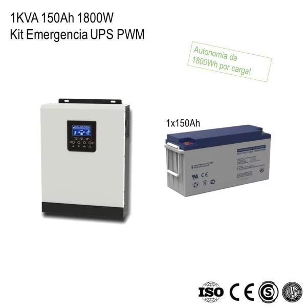 Kit Emergencia UPS 220V 2000W12V 1200Ah xKit - Imagen 2