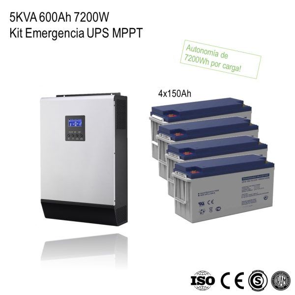 Kit Emergencia UPS 220V 5000W48V 7200Ah xKit - Imagen 2
