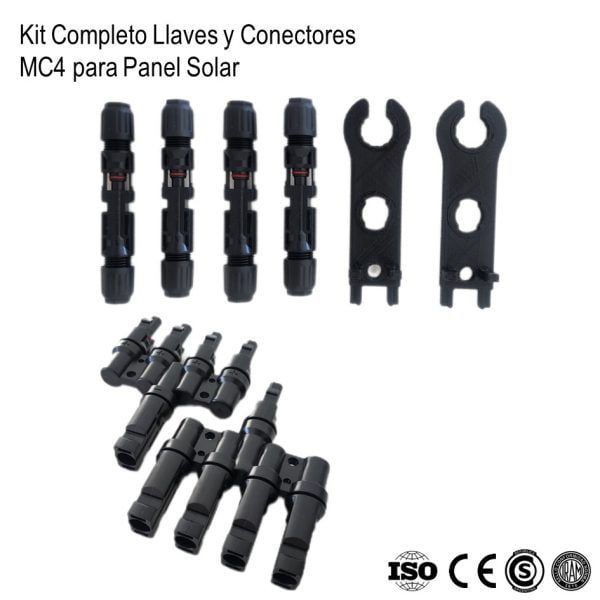 Llaves, Conectores MC4 y Divisor 4 En 1 xKit - Imagen 2