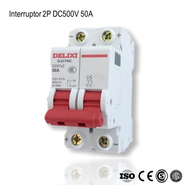 Interruptor Termico 2P DC500V 50A xUn - Imagen 2