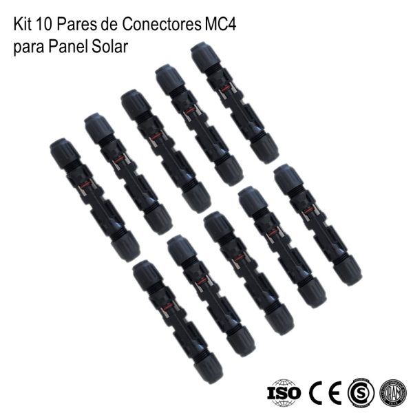 Pares de Conectores MC4 10Un xKit - Imagen 3
