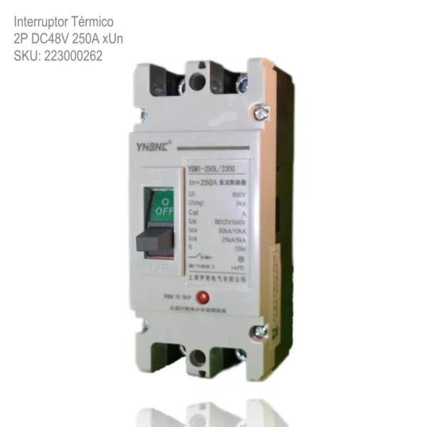 Interruptor Termico 2P DC48V 250A xUn - Imagen 2