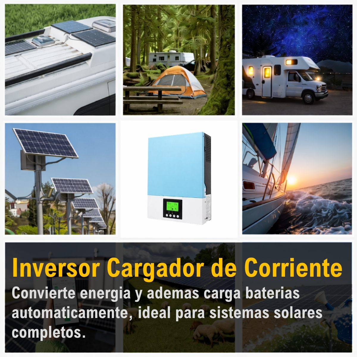 Inversor Cargador MPPT 1500W12V xUn - Imagen 6
