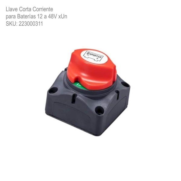 Llave Corta Corriente para Baterias 12 a 48V xUn - Imagen 2