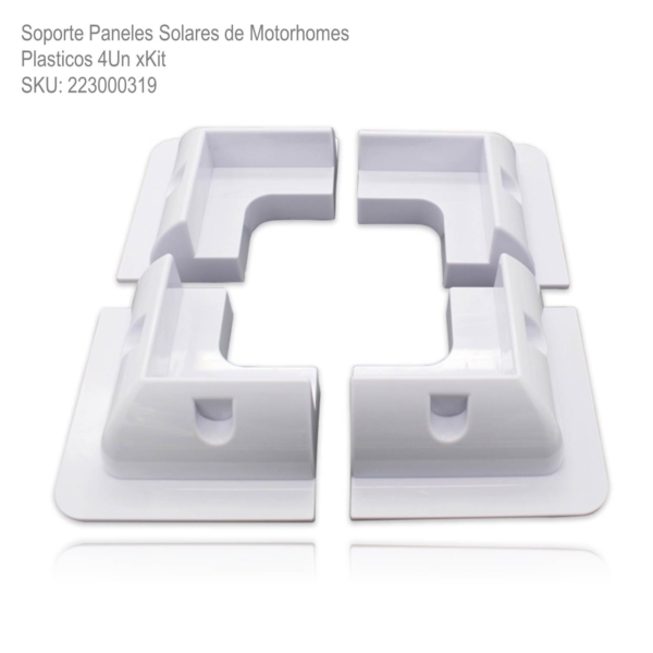 Soporte Paneles Solares de Motorhomes Plasticos 4Un xKit - Imagen 2