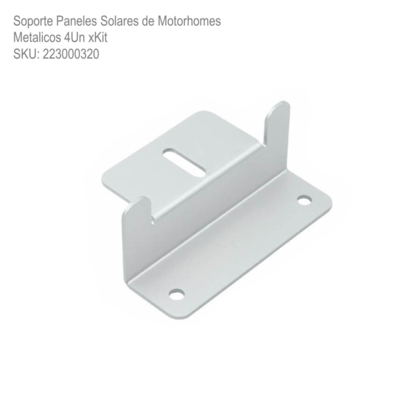 Soporte Paneles Solares de Motorhomes Metalicos 4Un xKit - Imagen 2
