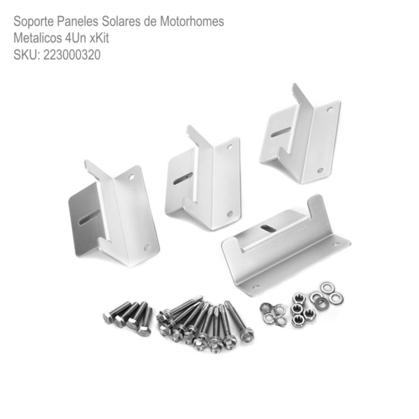 Soporte Paneles Solares de Motorhomes Metalicos 4Un xKit - Imagen 5