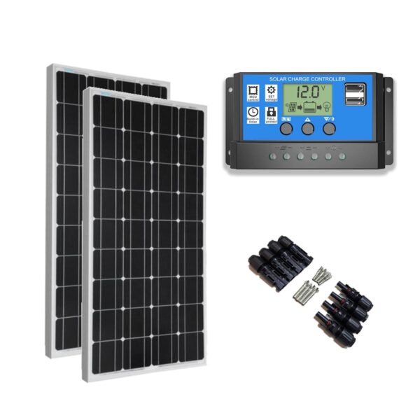 Kit Solar Panel 180W + Regulador 30A xKit