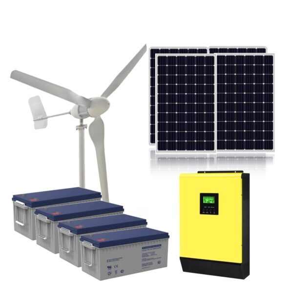 Kit Solar Eolico Off Grid 220V MPPT 5000W48V xKit