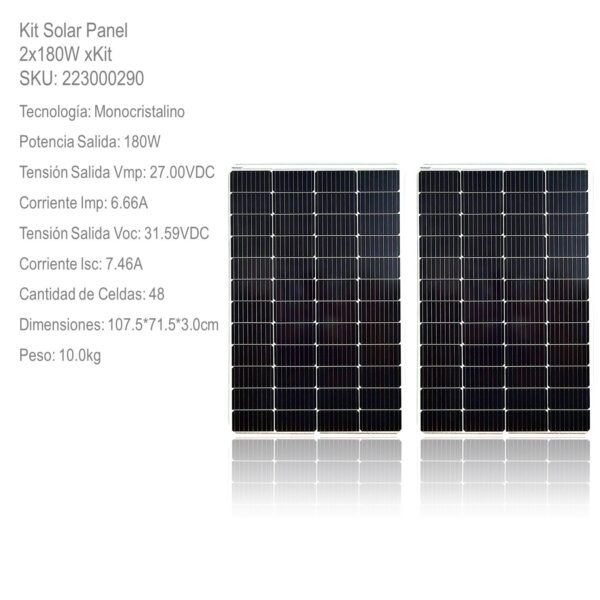 Kit Solar Panel 2x180W xKit - Imagen 2
