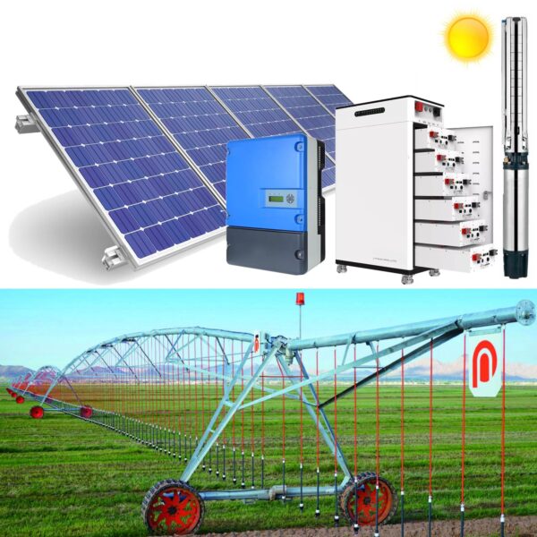 Pivot de Riego Solar 6-5/8" 485m para 75 Hectareas xKit