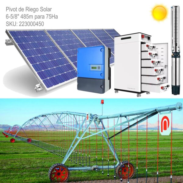 Pivot de Riego Solar 6-5/8" 485m para 75 Hectareas xKit - Imagen 2