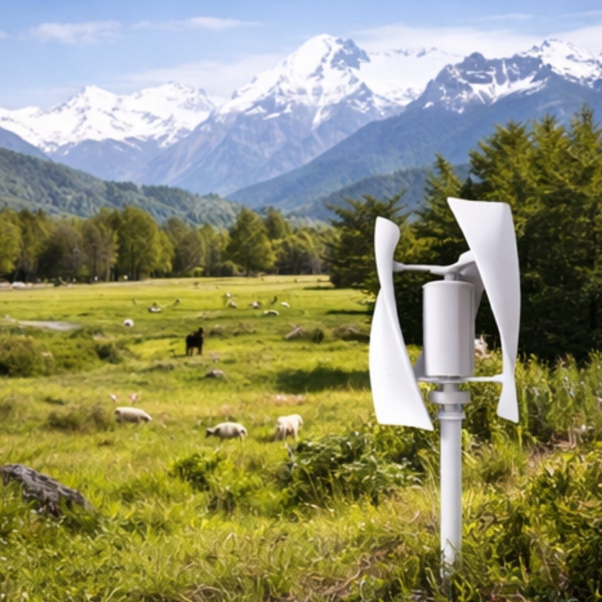 Aerogenerador Eolico Vertical 1000W12V Completo xKit - Imagen 3