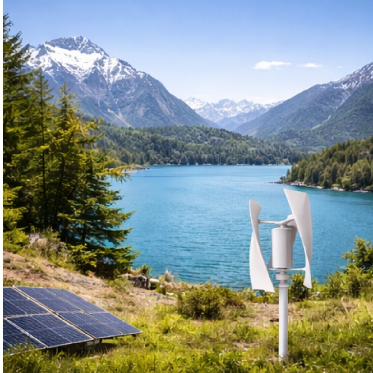 Aerogenerador Eolico Vertical 1000W12V Completo xKit - Imagen 4