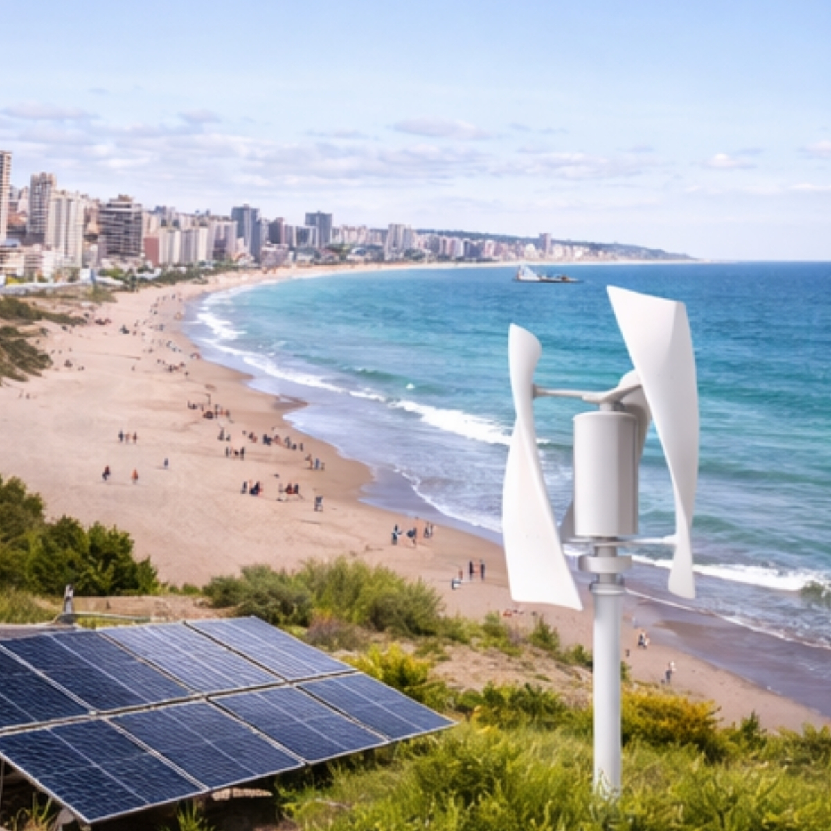 Aerogenerador Eolico Vertical 1000W12V Completo xKit - Imagen 5