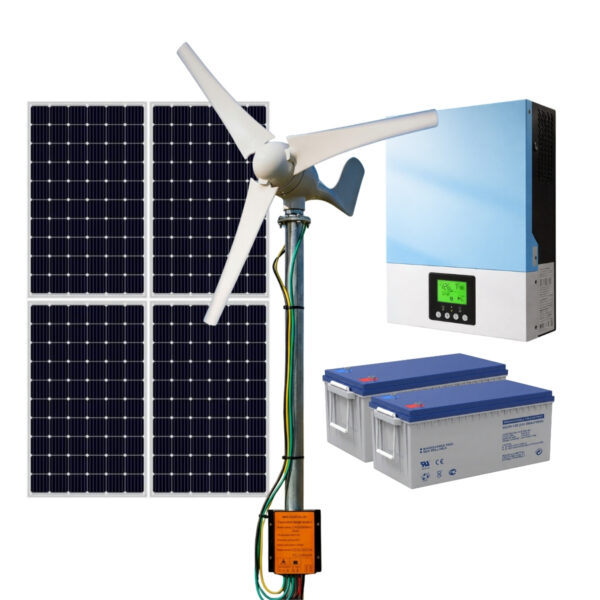 Kit Solar Eolico Off Grid 220V MPPT 1500W12V xKit