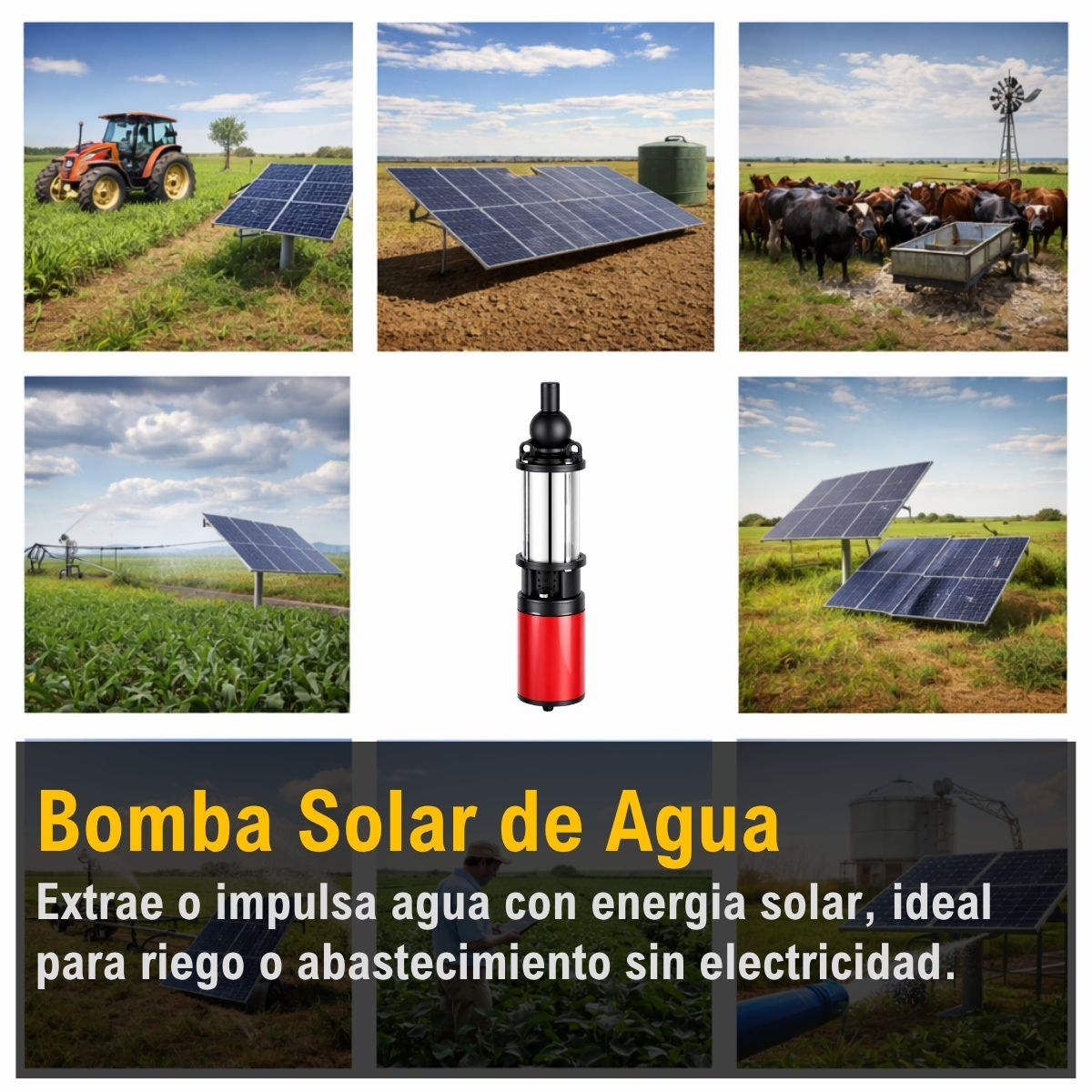 Bomba Solar 250W24V 3-24-60-2.0-250-1.00 Brushed xUn - Imagen 6