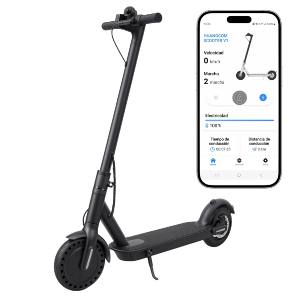 Monopatin Electrico V1 350W con Bateria Litio 36V 7.8Ah xUn