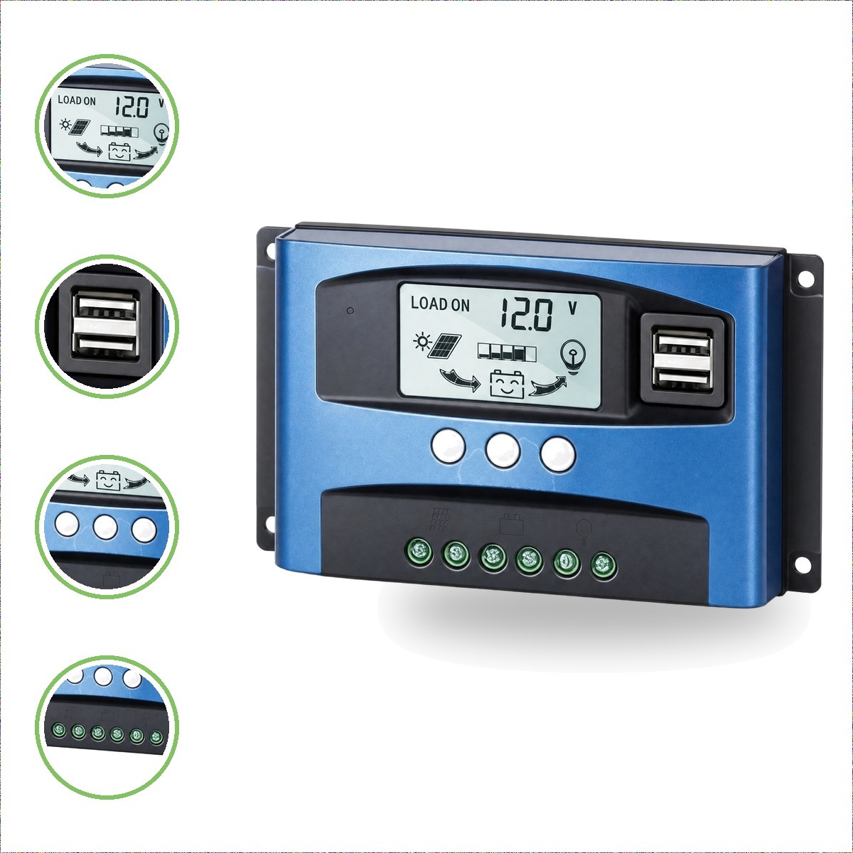 Regulador de Carga MPPT 12 24V 40A xUn - portada