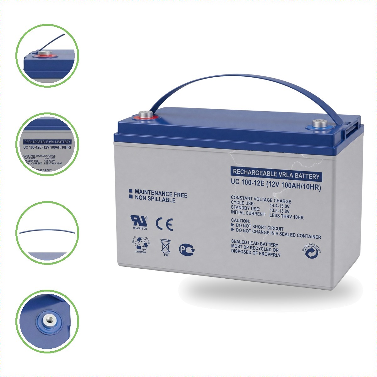 Bateria Ciclo Profundo Gel VRLA 12V100Ah xUn - portada